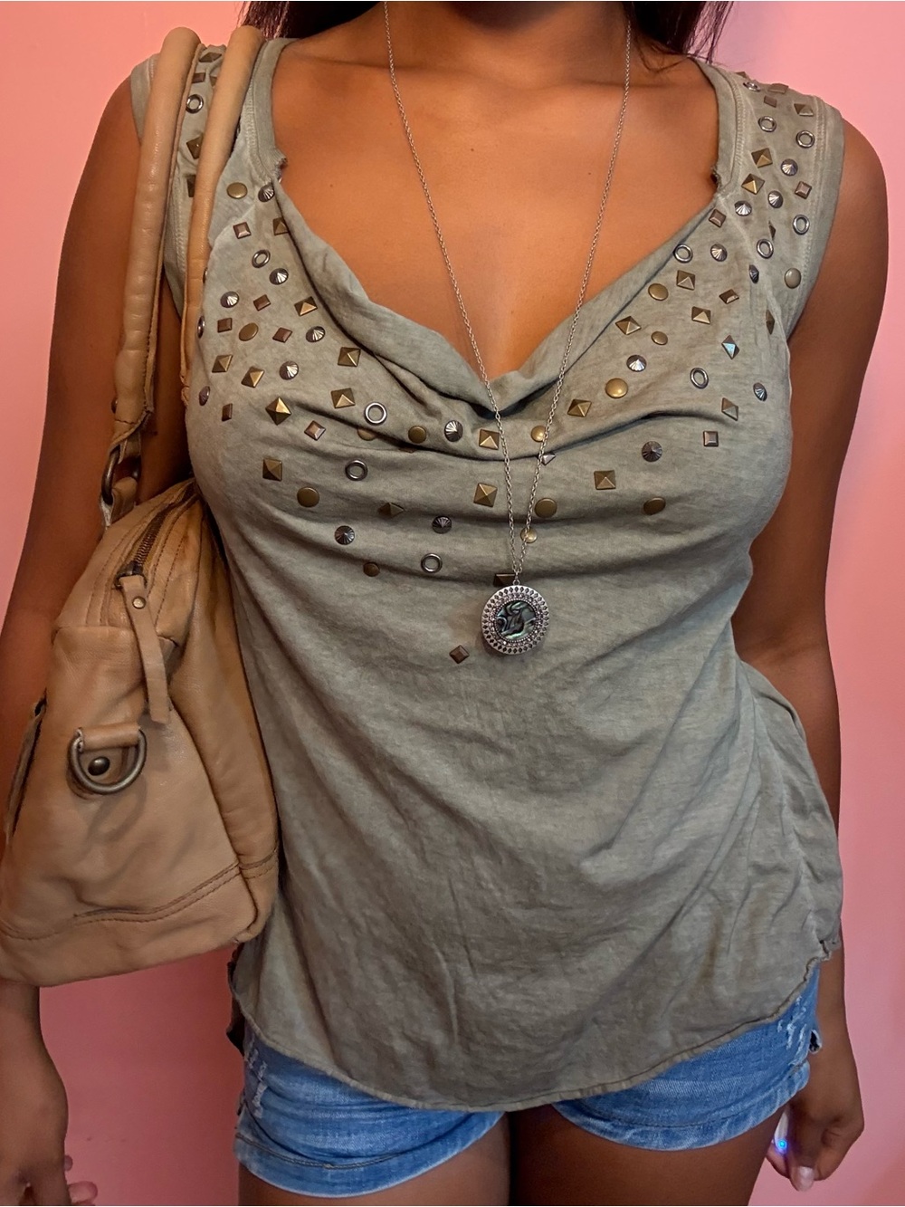 Parasuco Studded sleeveless Top